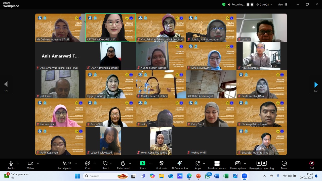 Diseminasi Keberlanjutan Program Bantuan Pembelajaran Daring Kolaboratif (PDK) 2024 yang diraih Prodi Arsitektur