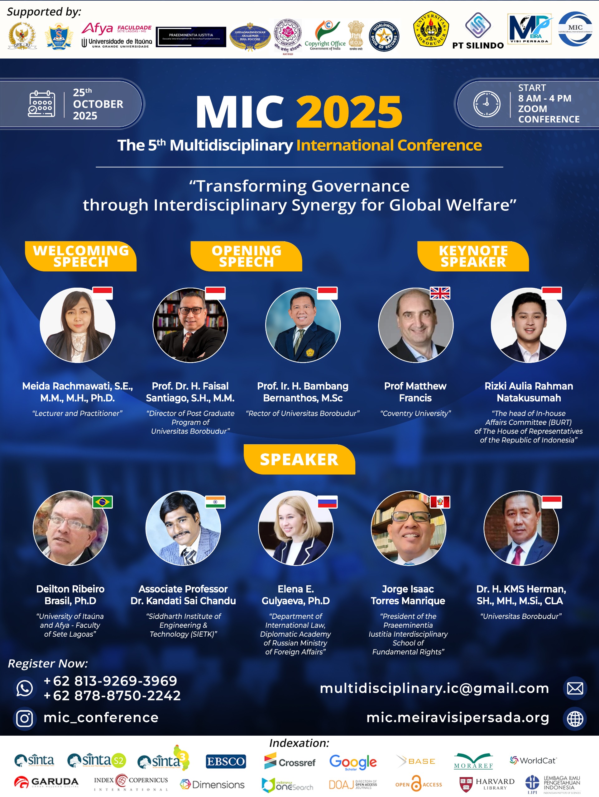 Program Pascasarjana Universitas Borobudur Gelar International Conference Bertema Transforming Governance