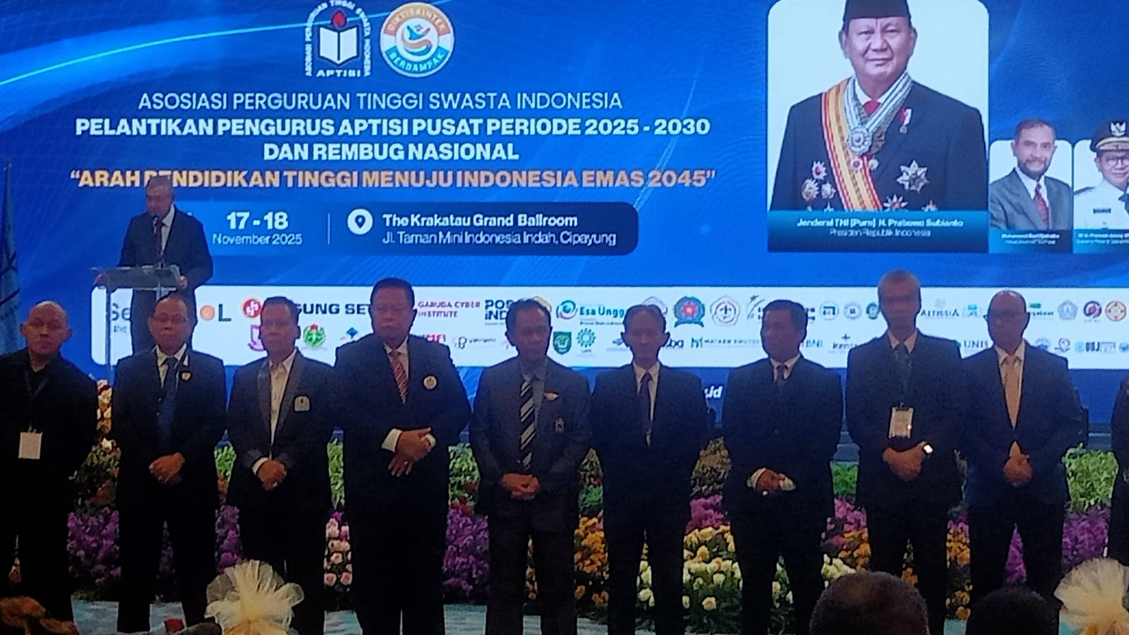 Rektor Universitas Borobudur Dilantik sebagai Pengurus APTISI Pusat Periode 2025–2030