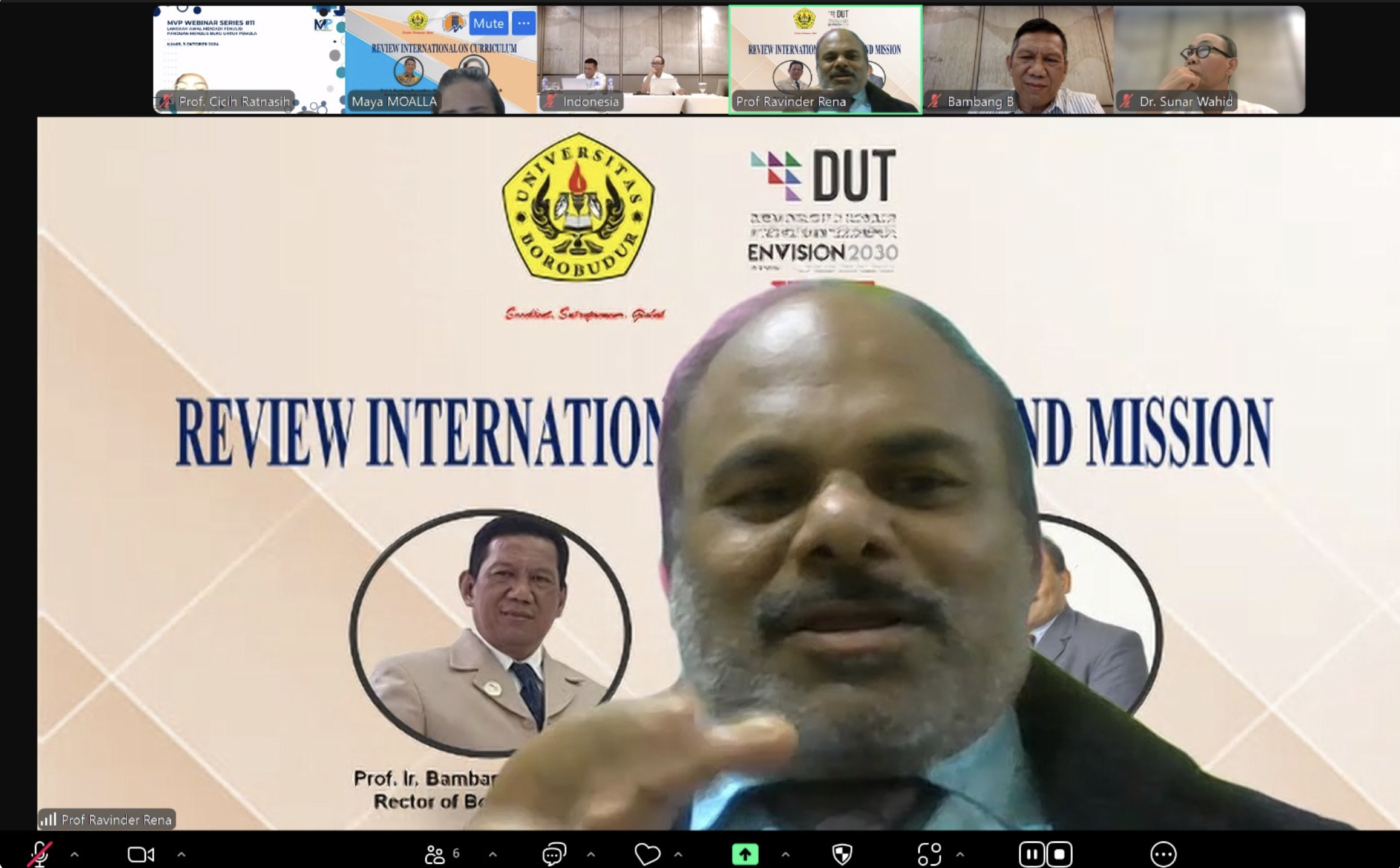 Magister Manajemen Universitas Borobudur Lakukan International Review on Vision and Mission